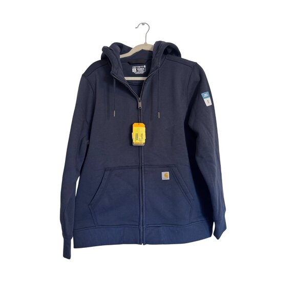 Carhartt Hoodie Womens Relaxed Fit Size XL Navy Blue NWT 16/18 Pockets - Picture 10 of 10